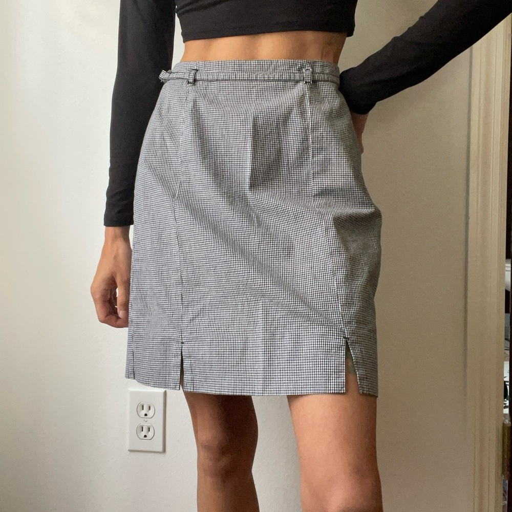 💚clearance 💚 90’s / Y2K loft gingham mini skirt
